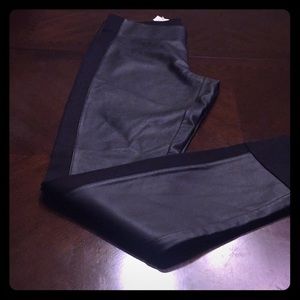 Faux leather pants